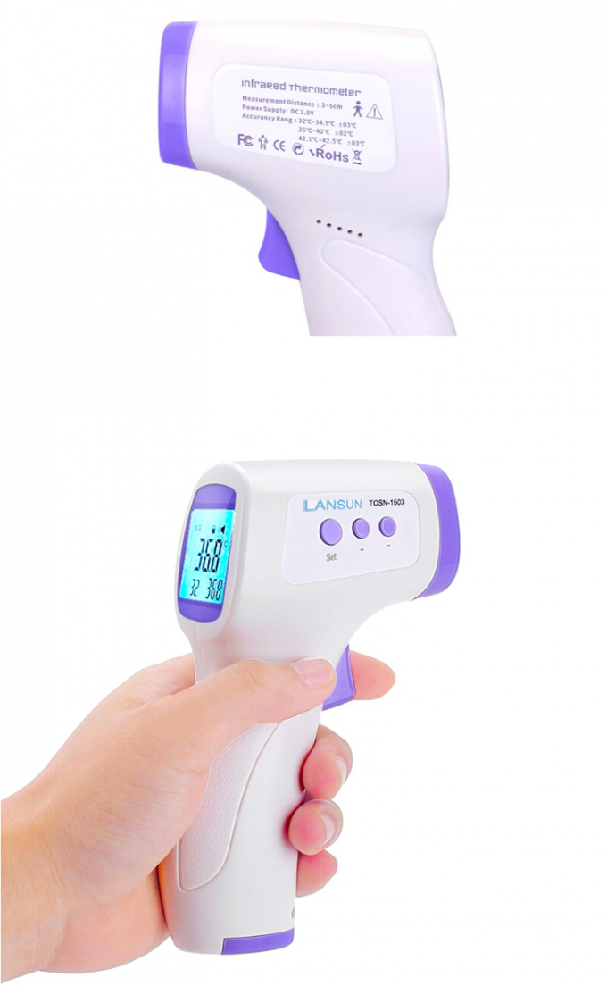 Pistola infrarossa di temperatura del termometro di Digital del migliore del bambino non del contatto orecchio della fronte