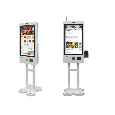 comprare 21.5 27 32 Inch Self Service Ordering Kiosk Pos System Cashier Receipt Printer Machine Payment Kiosks for Fast Food Restaurant online manufacture