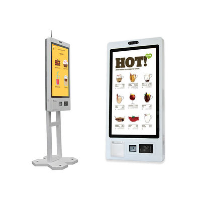 comprare 21.5/23.8/27/32 Inch Restaurant POS Touch Screen Kiosco self-service Chioschi di pagamento con stampante e scanner online manufacture