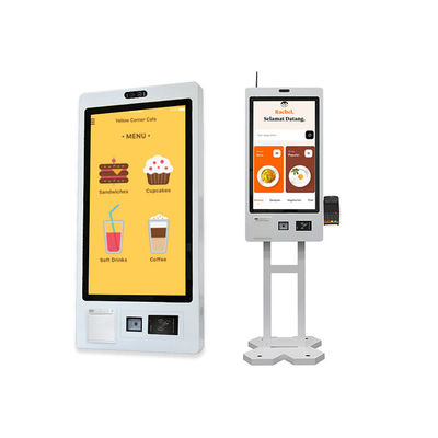 comprare 27 pollici touchscreen self-order pagamento chiosco montato a parete / standalone per ristorante online manufacture