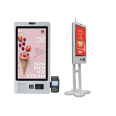 comprare Il centro commerciale a 32 pollici ha automatizzato lo scanner di codici QR della stampante del chiosco digitale del touch screen della macchina di pagamento online manufacture