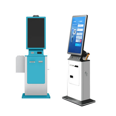comprare Touch Screen Hotel Automatic Payment Terminal Kiosk Cash Check in Self Service Terminal Self Service Kiosk online manufacture