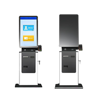 comprare Check in Kiosk Dispenser di carte RFID Acceptor Kiosk Terminal 32 Inch Self Service Hotel Check in Kiosk con fotocamera e stampante online manufacture