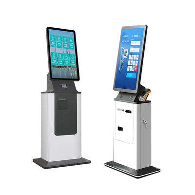 comprare Hotel Modern Smart Self Check in Out Chiosco con Dispenser di carte Stampa biglietti Stampa passaporti Scanner Pagamento in contanti Chiosco terminale online manufacture