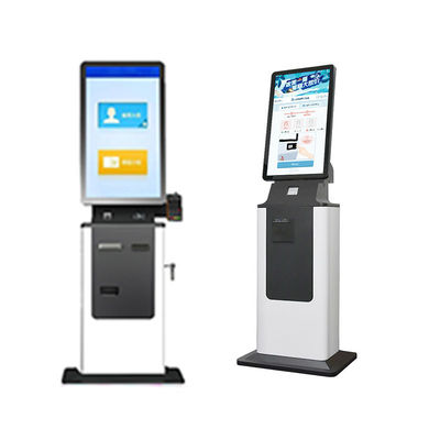 comprare Hospital Hotel Self Service Kiosk with Touch Screen Printer Check in Cash Payment SDK Compatible Optional Barcode Reader online manufacture