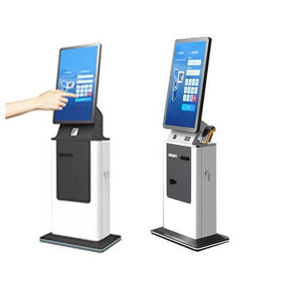 comprare Chiosco di pagamento da 27 pollici 32 pollici per il check-in in hotel con touchscreen, chioschi self-service per il pagamento con scanner per passaporto, pagamento in contanti, stampante di biglietti online manufacture