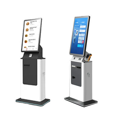 comprare 27 32 pollici schermo LCD touch self-service Payment Chiosco Acceptore di cassa Dispensatore di carte di credito Passport Scanner Hotel Check in Kiosco online manufacture