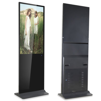 comprare Pavimento dell'interno a 55 pollici che sta il totem dello schermo di pubblicità del chiosco del touch screen Win10 online manufacture