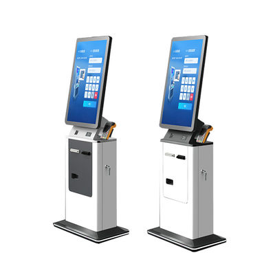 comprare 32 pollici Self Passport Scanner Kiosk Hotel Check in and Out Room Card Dispenser Android Self Service Payment Kiosk Terminal online manufacture