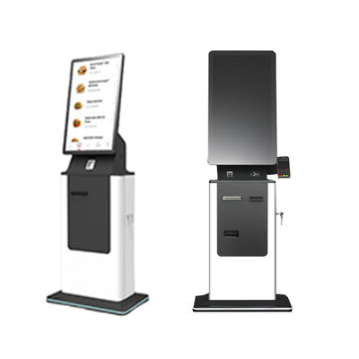 comprare Self Service Passport Scanner Boarding Pass Printing Machine Floor Stand Hotel Check in Cash Payment Kiosk Option Including SDK online manufacture