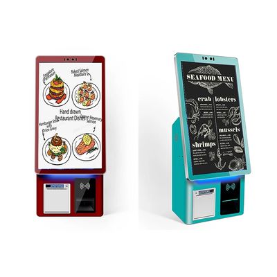 comprare 1920*1080P Chiosco per ordinazione ristorante bianco con schermo a 10 punti a contatto online manufacture