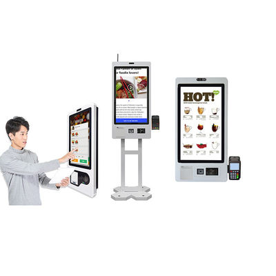 comprare Windows 10 Self Payment Kiosk LCD touch screen per chi è in piedi sul pavimento online manufacture