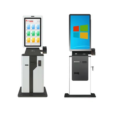 comprare Check In Kiosk Touch Screen Self Service Payment Kiosk Machine con scanner e stampante QR online manufacture
