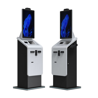 comprare Chiosco di pagamento self-service da 27 pollici con schermo touch, riciclatore di contanti, lettore di carte, distributore, stampante di biglietti online manufacture