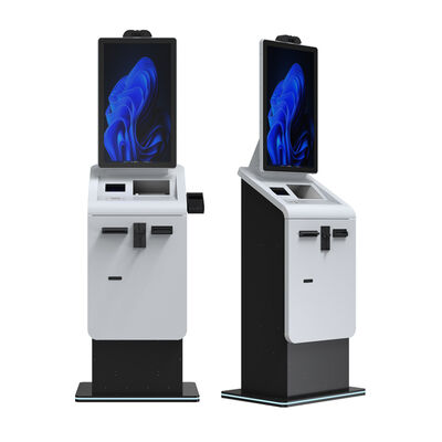 comprare Chioschi per pagamenti self-service con schermo touch Android da 27 e 32 pollici con stampante A4, scanner di codici QR e macchina per il cambio valuta online manufacture