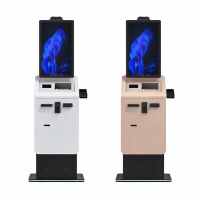 comprare Self-Service Checkout Pagamento Chiosco Scambio di valuta Cash Coin Recycler Capacitive Touch Screen SDK Abilitato Standing Floor online manufacture