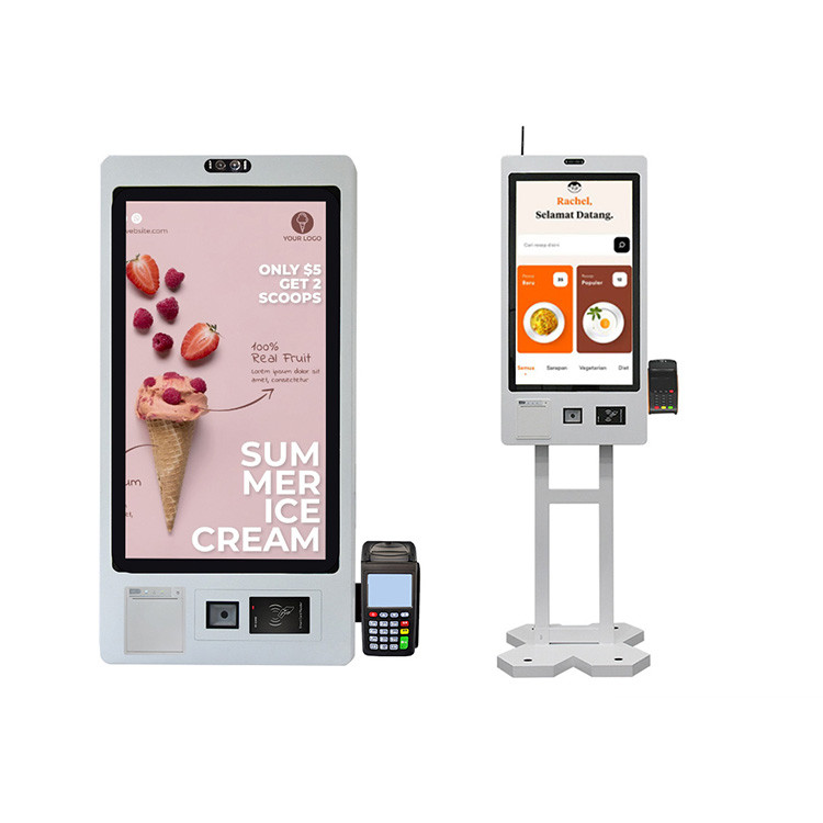 Display Informativo Sistema informativo touch screen da 21,5 pollici Stampante termica ...