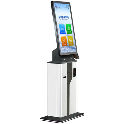 Terminale di pagamento del chiosco self-service a 21,5 pollici della gestione con la posizione della stampante dello scanner di codici Qr