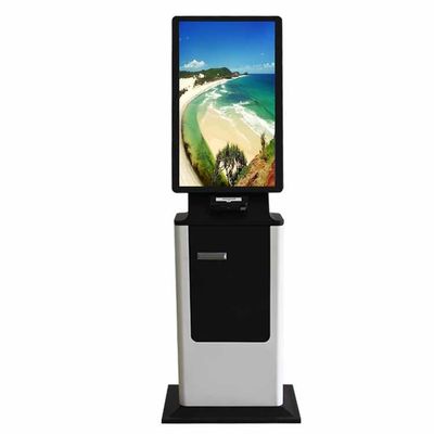 Macchina di pagamento self-service per informazioni sul chiosco a doppio schermo per interni