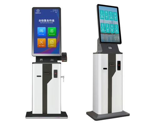Chiosco per il check-in self-service con slot per lettore di schede Pos Fatturazione del registratore di cassa