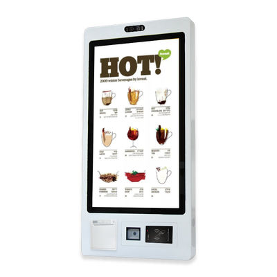 Chiosco automatico del touch screen del supporto della parete della macchina a 32 pollici del chiosco di pagamento del ristorante