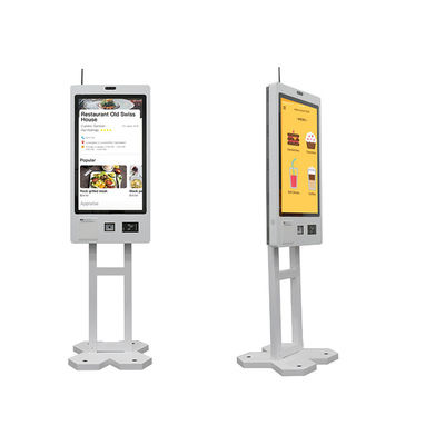 Self Ordering Kiosk Wall Mount Outdoor Self Service Car Wash Equipment Payment 21.5 23.8 27 32 Inches Interactive Touch Kiosk