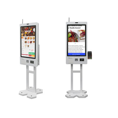 Chiosco self-service per ordinazioni touch screen da 21,5 pollici per fast food, ristorante, chiosco Android con terminale POS senza contanti