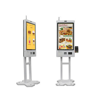 Chiosco di autoordine in ristorante Cash POS Numero d'ordine Chiosco informativo da montaggio a parete