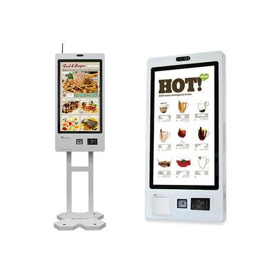 32 pollici Payment QR Scanner Printing Touchscreen Monitor Self-Service Chiosco Touch Screen Macchina per ordinare cibo