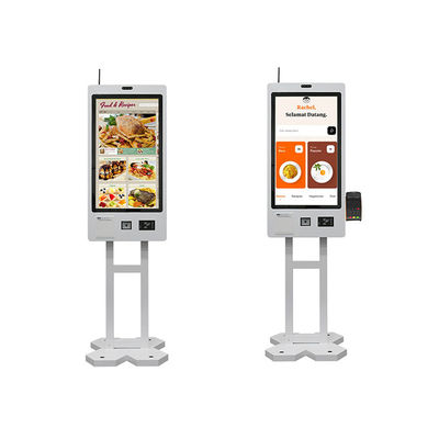 Macchina di chiosco di self-checkout user-friendly con schermo LCD touch e lettore di carte RFID