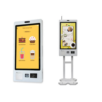 Kfc McDonalds 27 Touch Screen Fast Food Self Service Chiosco di ordinazione Chiosco di self checkout Con software di ordinazione