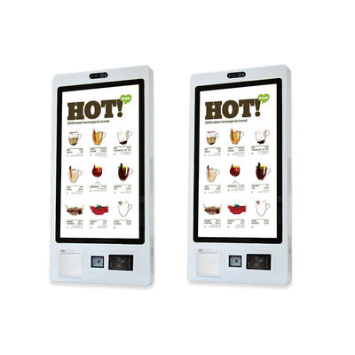 Ristorante fast food Chiosco di pagamento auto ordinato con scanner di stampante termica