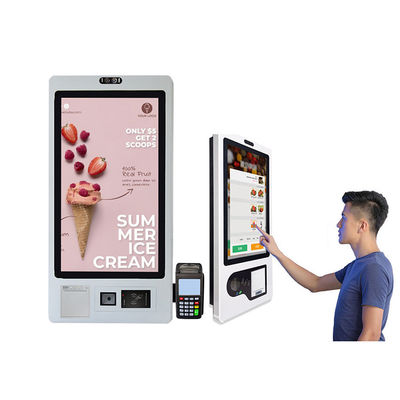 ordine astuto di self service del chiosco del touch screen di pagamento del supermercato del ristorante 27Inch