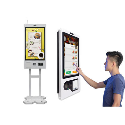Chiosco d'ordinazione stante dell'alimento del pavimento di ordine di auto del touch screen per i ristoranti