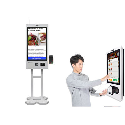 macchina d'ordinazione del chiosco di auto del touch screen 27inch con lo stampatore Scanner di 80mm