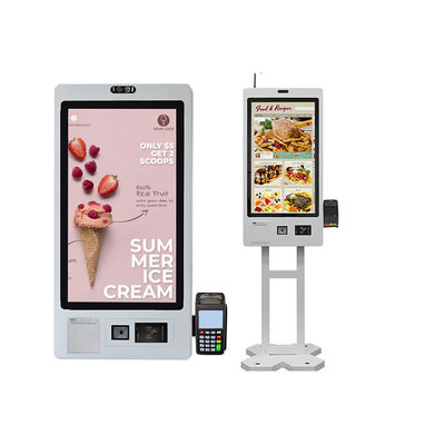 Stampante termica verticale del touch screen del chiosco del touch screen dell'affissione a cristalli liquidi da 32 pollici del ristorante di McDonald's