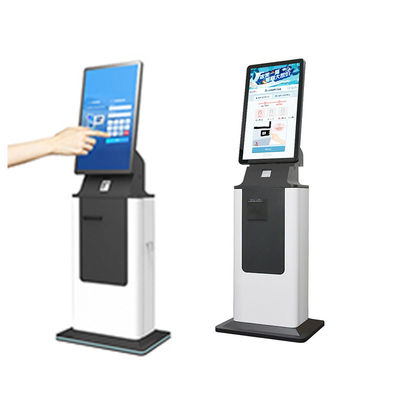 Custom Hotel Self Check in Checkout Kiosk Touch Screen Self Service Payment Kiosk with QR Code Reader and Thermal Printer