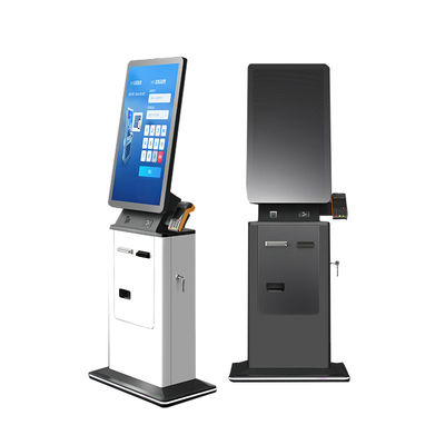 Hotel Check in Kiosk con touch screen Passport Scanner Card Reader Ticket Printer Gaming Parcheggio Biglietto Pagamento Kiosk Machine