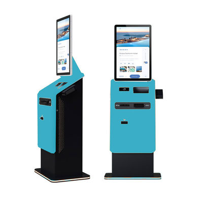 Macchina per il riciclo del denaro su schermo tattile con codice QR Tipologie di biglietto e pagamento