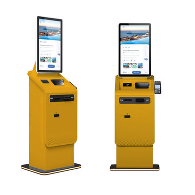 Chiosco di pagamento automatico Dispensatore di carte Registratore di cassa Scansione cambio di valuta Chiosco di pagamento Macchina con lettore di passaporto