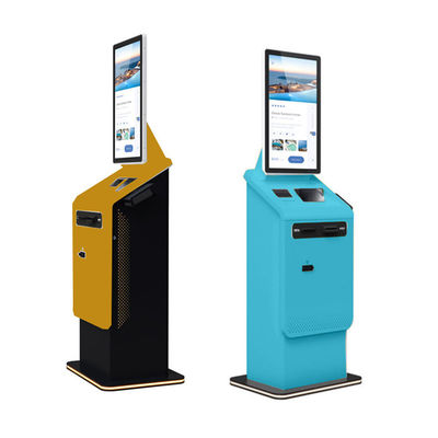 Crtly Touch Screen Self Service Booth Stampa Bille Pagamento in contanti Chioschi Autolavaggio Self Check In Kiosk