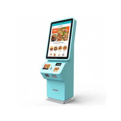 Chiosco Self-Service da 27 pollici con lettore di carte NFC e touch a 10 punti per pagamenti sicuri