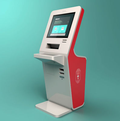 L'hotel dello schermo attivabile al tatto di self service 23Inch controlla il chiosco con l'erogatore della carta