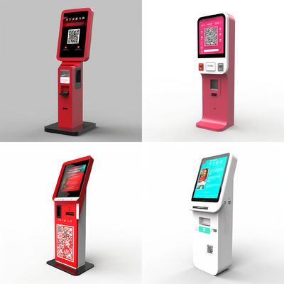 Biglietto diritto dell'erogatore di self service del pavimento che vende il distributore automatico del chiosco