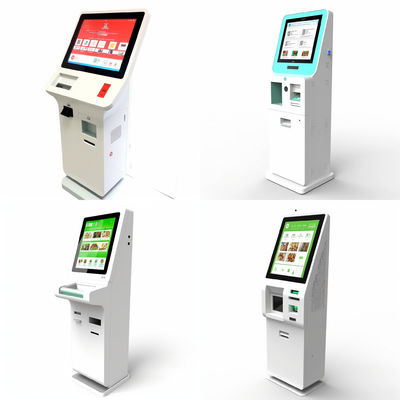 Chiosco all'aperto di pagamento di parcheggio di self service con lo stampatore Ticket Vending del buono