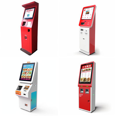 Coda del touch screen che ettichetta il chiosco del biglietto di self service del distributore automatico