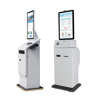 Chiosco terminale di pagamento in contanti in più valute con display touchscreen