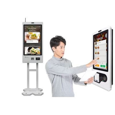 23.8 INCH Chiosco di ordinazione automatica Sistema operativo Android Installazione muraria