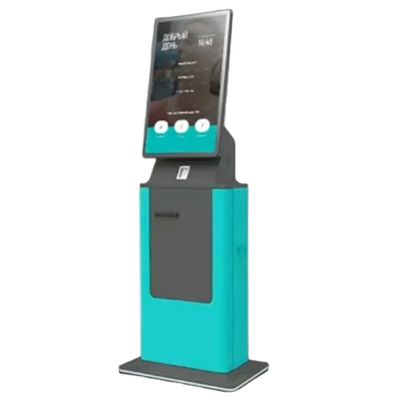 Hotel Check In Kiosk con touch screen ad alta risoluzione Acceptore di cassa Soluzione del terminale di pagamento self-service