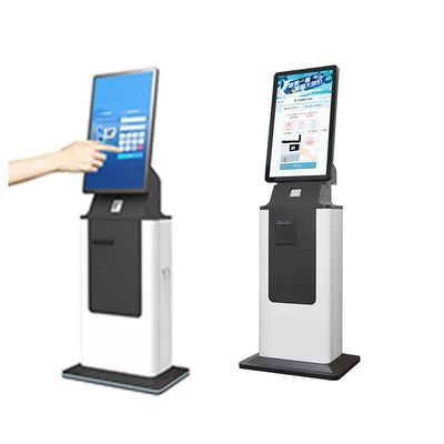 Hotel Check In Kiosk con touch screen, ricevitore di bollette e codice QR opzionale